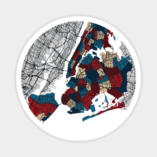 New York City Neighborhoods Map Magnet